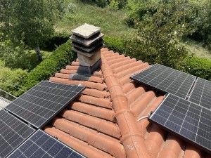 Pannelli solari installazione in villa a Tortona, Piemonte