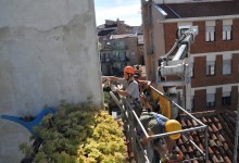 Isolamento murature appartamento in Asti con piattaforma semovente 
