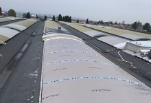 Isolamento termico tetto capannone a Sale (AL)